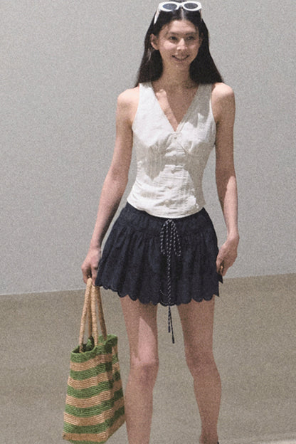 Lime Bliss Boho Peplum Skirt