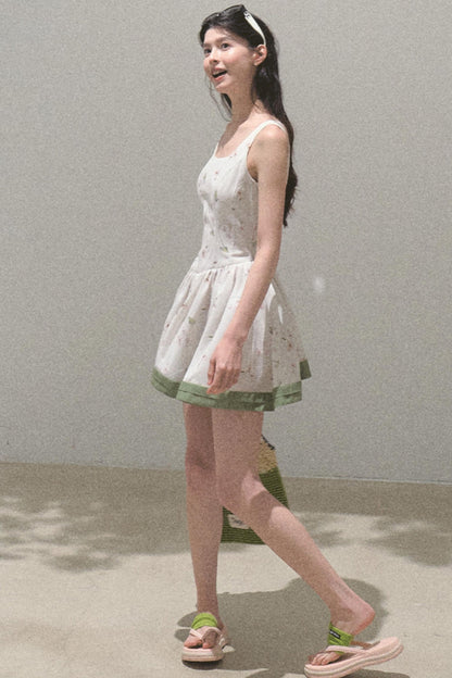 Spring Picnic Slim Fit Camisole Dress
