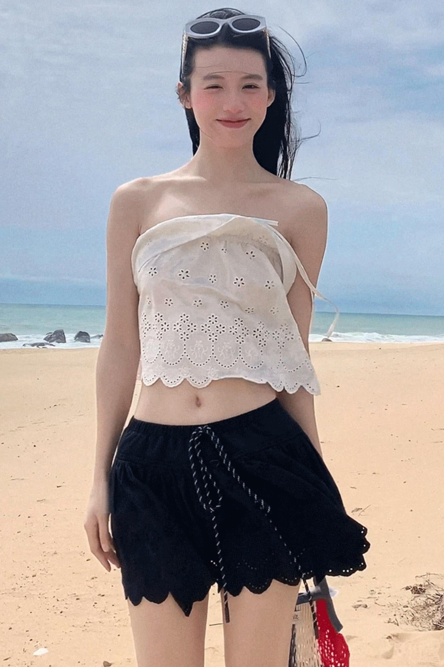 Summer Love Cutout Knit Tank