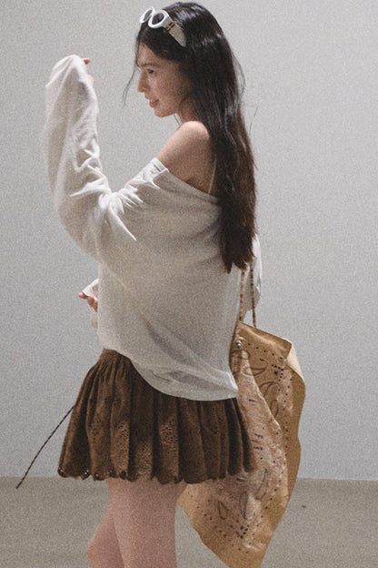 Lime Bliss Boho Peplum Skirt