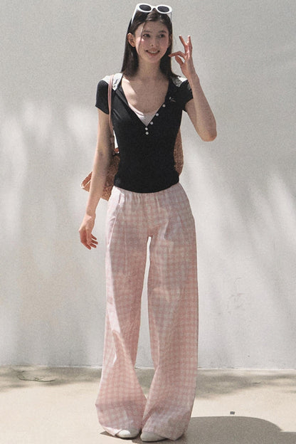 Pink Wide Leg Set-Up