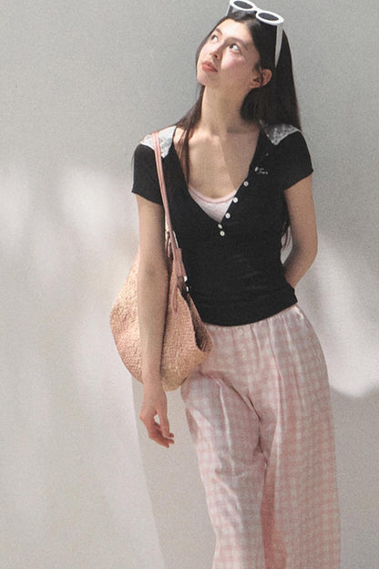 Pink Wide Leg Set-Up