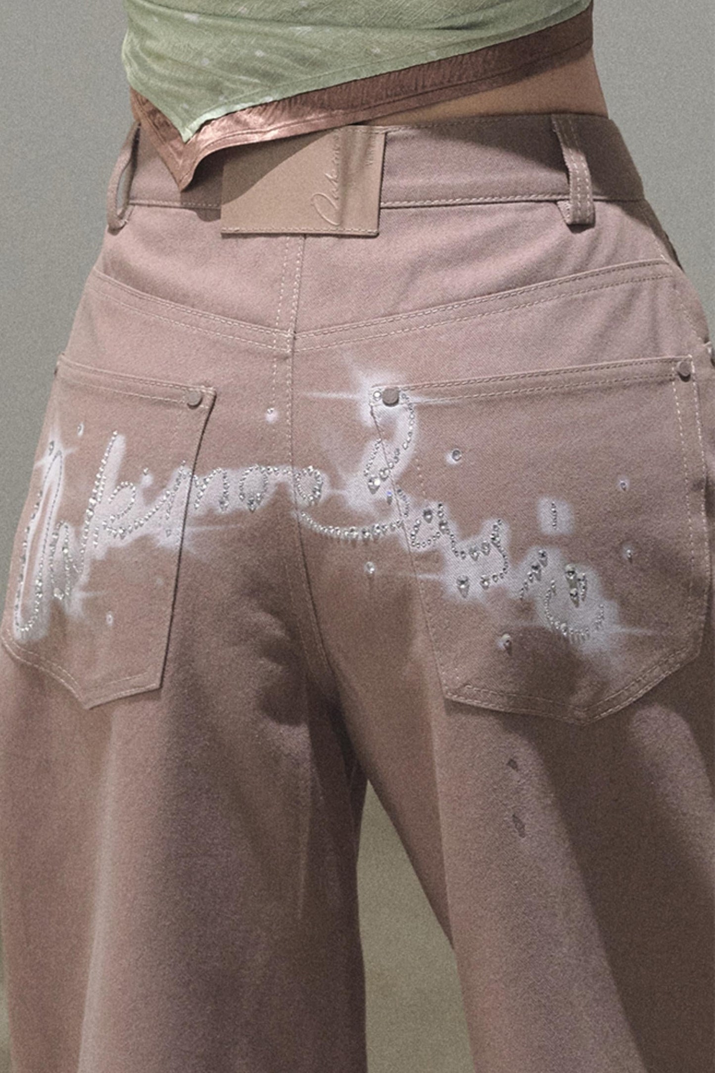 Vintage Rhinestone Halo Jeans