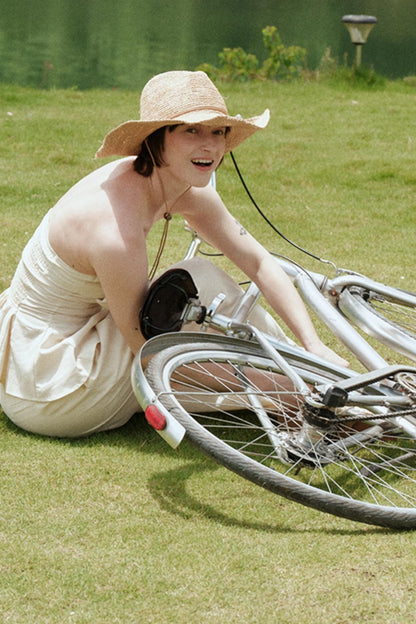 Eternal River Bandeau Top Wide-Leg Trousers Set-Up