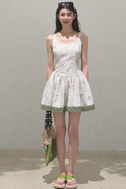Spring Picnic Slim Fit Camisole Dress
