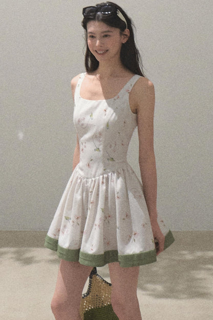 Spring Picnic Slim Fit Camisole Dress