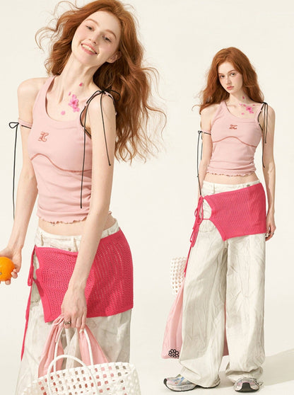 Neckline Tie Camisole Top