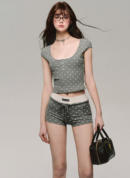 Herbaceous Gray Knit Suit Set-Up