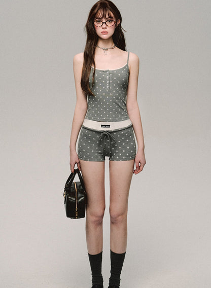 Herbaceous Gray Knit Suit Set-Up