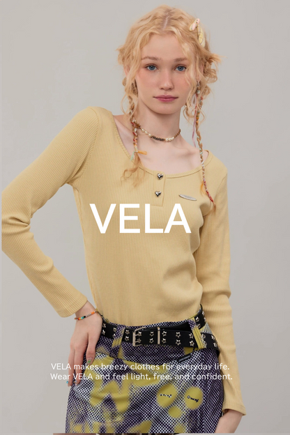 American retro long-sleeved T-shirt