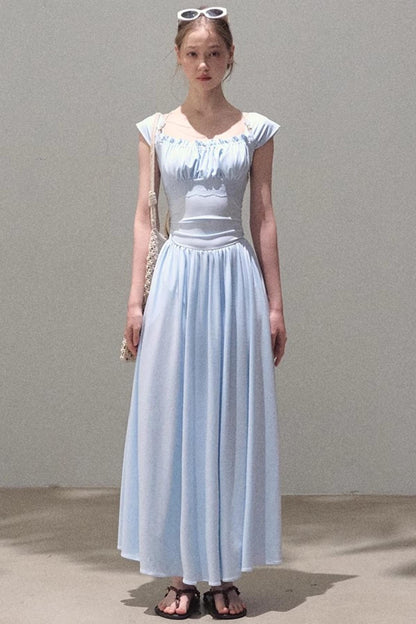 Square Neck Halter Knit Dress